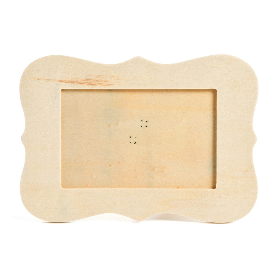 Unfinished Wood Scallop Picture Frames,  8 1/2" x 6" - 6/pkg