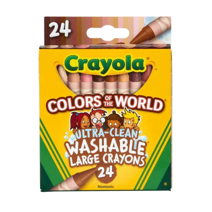 Crayola Multicultural Crayons, Large Skin Tone Colors (52-080W