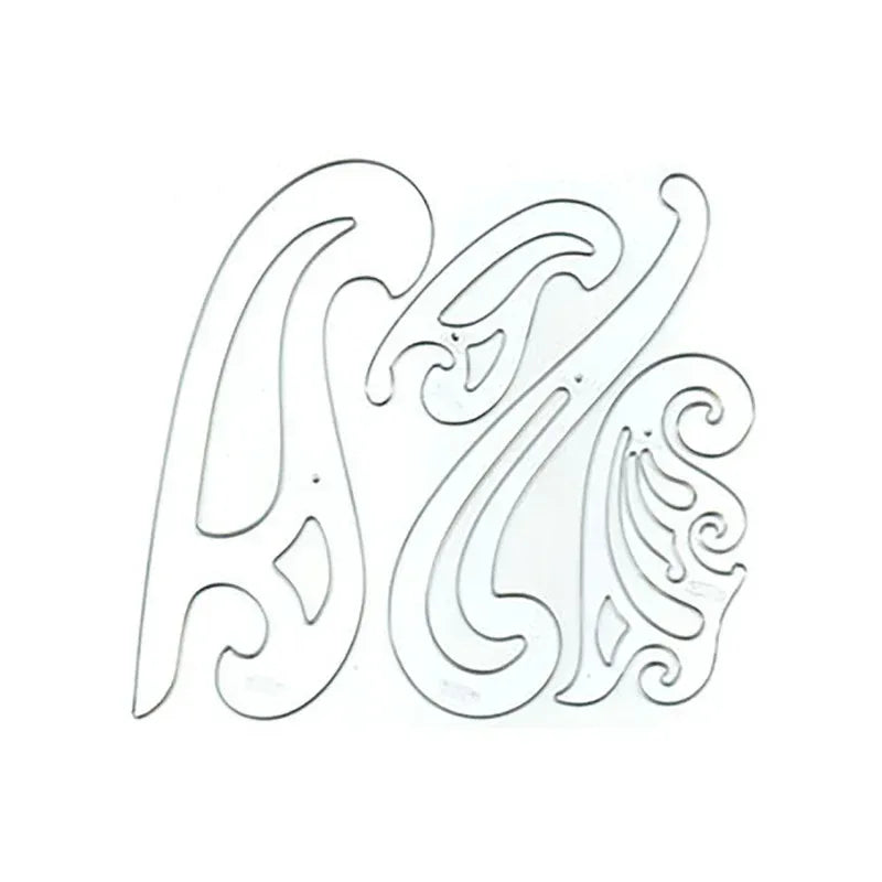 French Curves Drawing Template Set 4 Pieces Gramco School Supplies