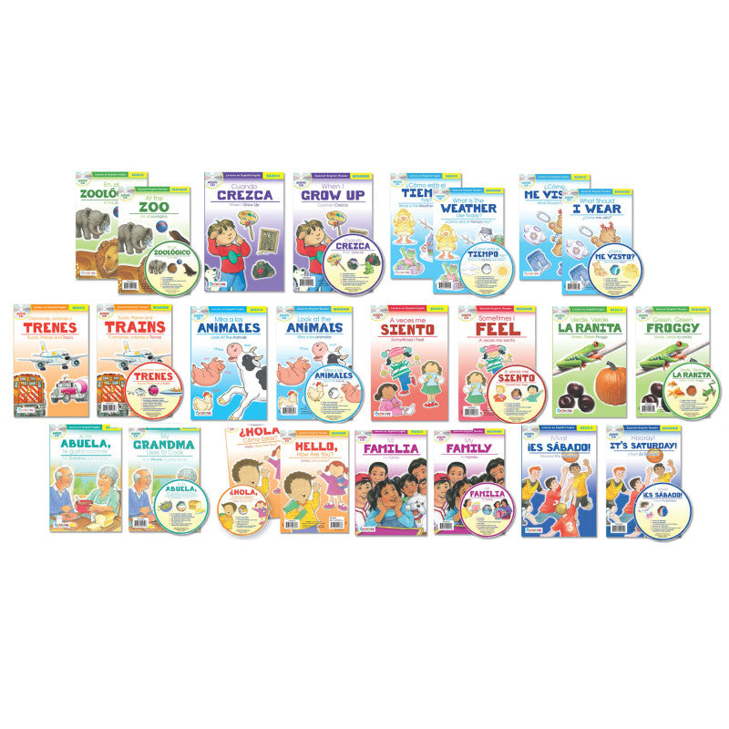 Spanish-English Readers with Audio CD Bundle, Set of 12