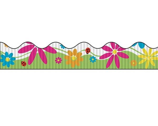BORDETTE DECORATIVE BORDER 2.25" X 25', FLOWERS