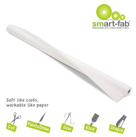 Smart-Fab Smart Fab Disposable Fabric, 48" x 40 ft roll, White
