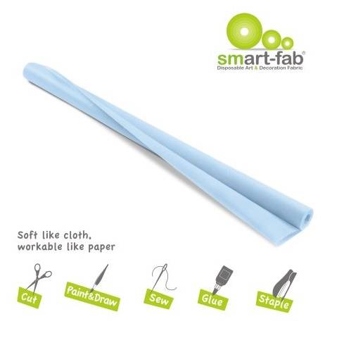 Smart-Fab Smart Fab Disposable Fabric, 48" x 40 ft roll, Sky Blue