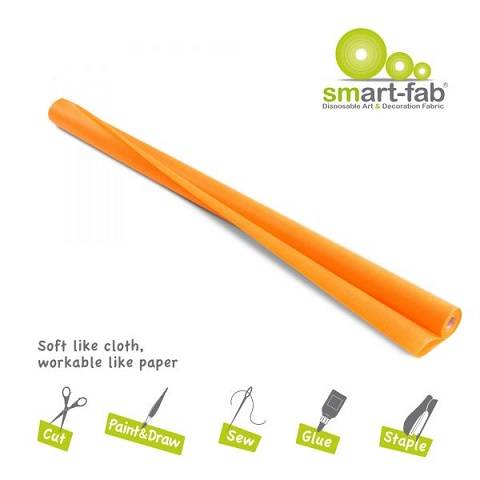 Smart-Fab Smart Fab Disposable Fabric, 48" x 40 ft roll, Orange