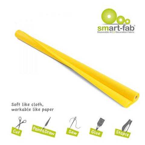 Smart-Fab Smart Fab Disposable Fabric, 48" x 40 ft roll, Yellow