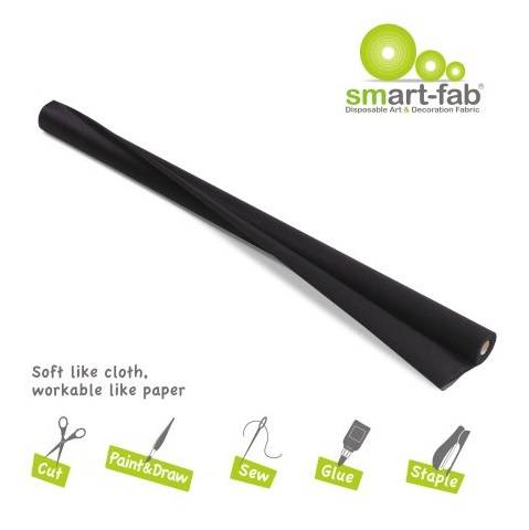 Smart-Fab Smart Fab Disposable Fabric, 48" x 40 ft roll, Black