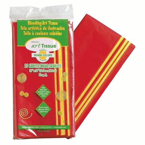 Spectra Art Tissue, 20 Sheets, 20"x30", Warm Colors PAC58546