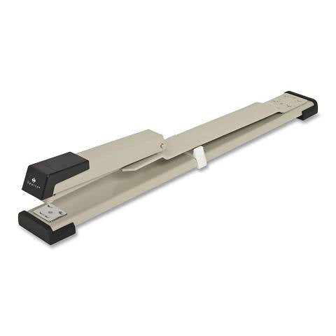 Long Reach Stapler, 20 Sheet Capacity, Standard Staples, Putty/Black ,