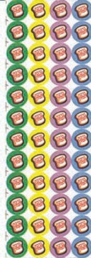 1200 Self-Adhesive Judaic Stickers  Birchas Hamazon