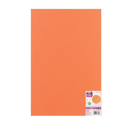 Foamies® Foam Sheet - Orange - 2mm thick - 12 x 18 inches, 10 pack