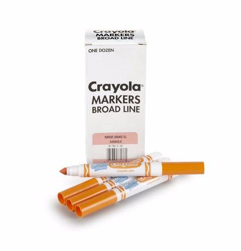 Crayola 12 Count Orange Original Bulk Markers 58-7800-36