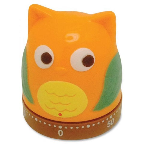 Mechanical Wind-Up 1 hour Timer, Owl Shape