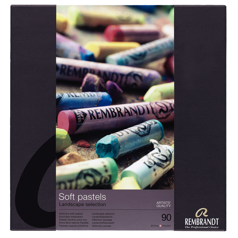 Soft Pastel Cardboard Box Set, Landscape Selection, 90 Full Sticks