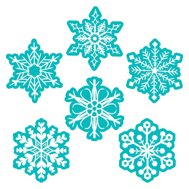 Snowflakes 6" Designer Cut-Outs, Pack of 36