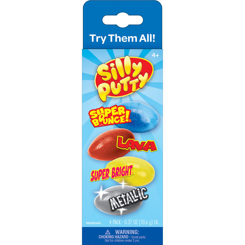 Silly Putty Variety Pack, 4-Pack