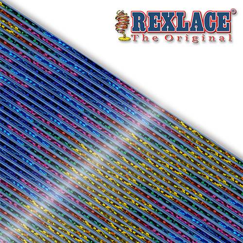 Pepperell Rexlace Britelace & Tie Dye Plastic Lacing Spool , Blue