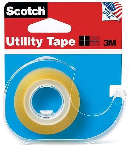 Scotch® Utility Tape, 1/2" x 800"  with Dispenser