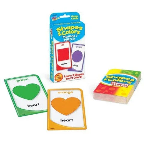 Shapes & Colors Memory Math Challenge Cards, T-24007 – Gramco School ...
