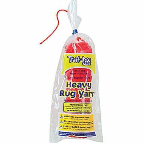 Trait-tex Pacon Red 3-Ply Heavy Rug Yarn, 60 Yards PAC-04093