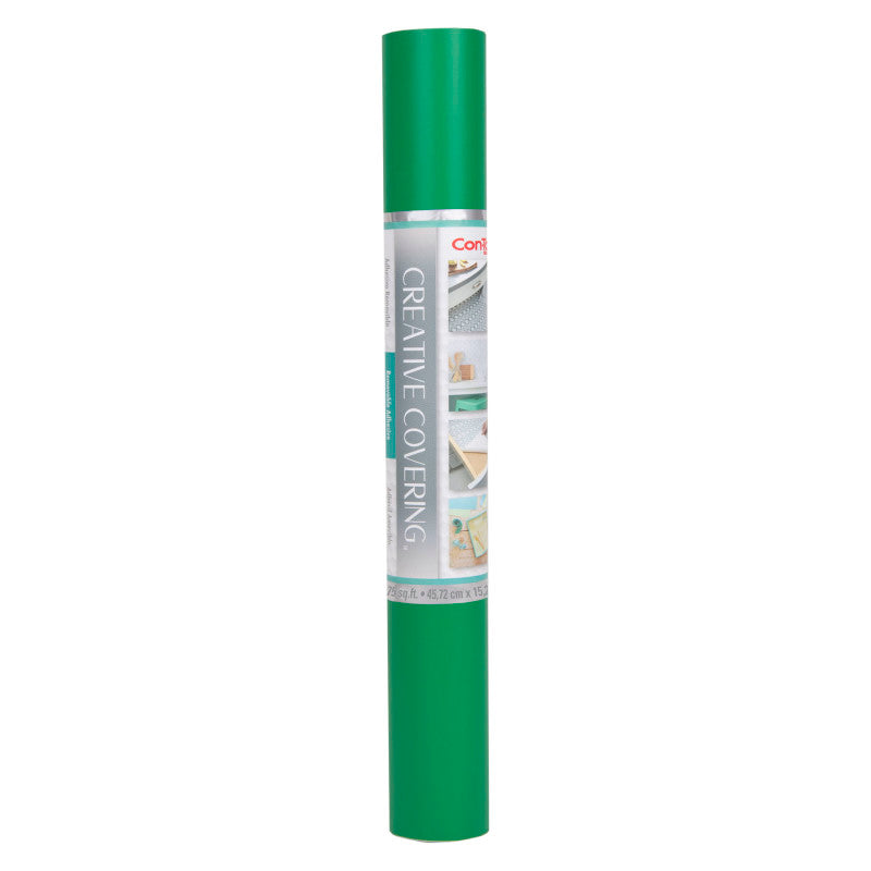 Creative Covering&trade; Adhesive Covering, Green, 18" x 50 ft