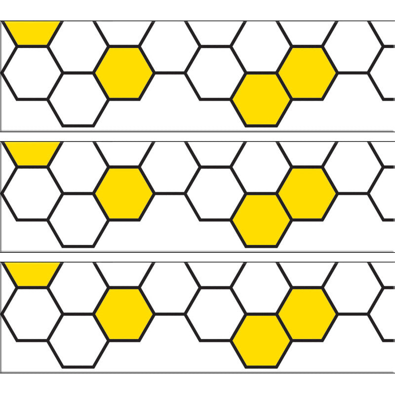 Busy Bees Honeycomb EZ Border&trade;, 48 Feet Per Pack, 3 Packs