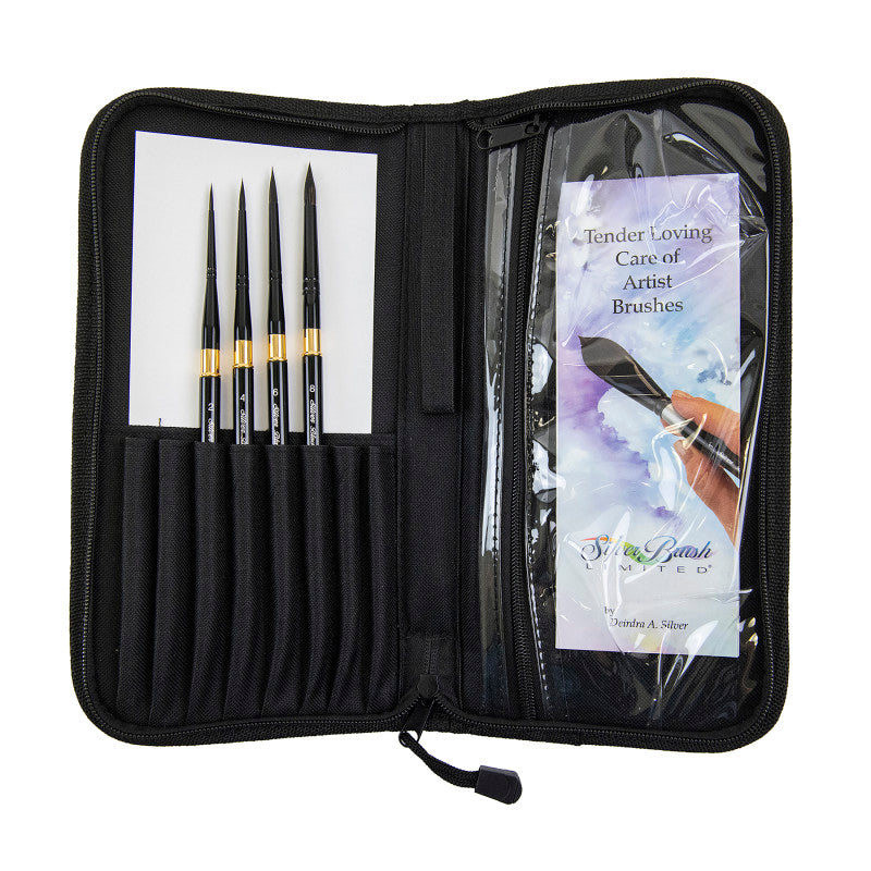 Black Velvet&reg; Voyage&trade; Plein Air Brush Set w/Case, Brushes