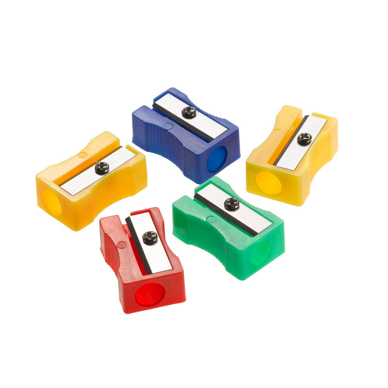 Single-Hole Pencil Sharpener, Classpack of 24, Assorted Colors (No Color Choice)