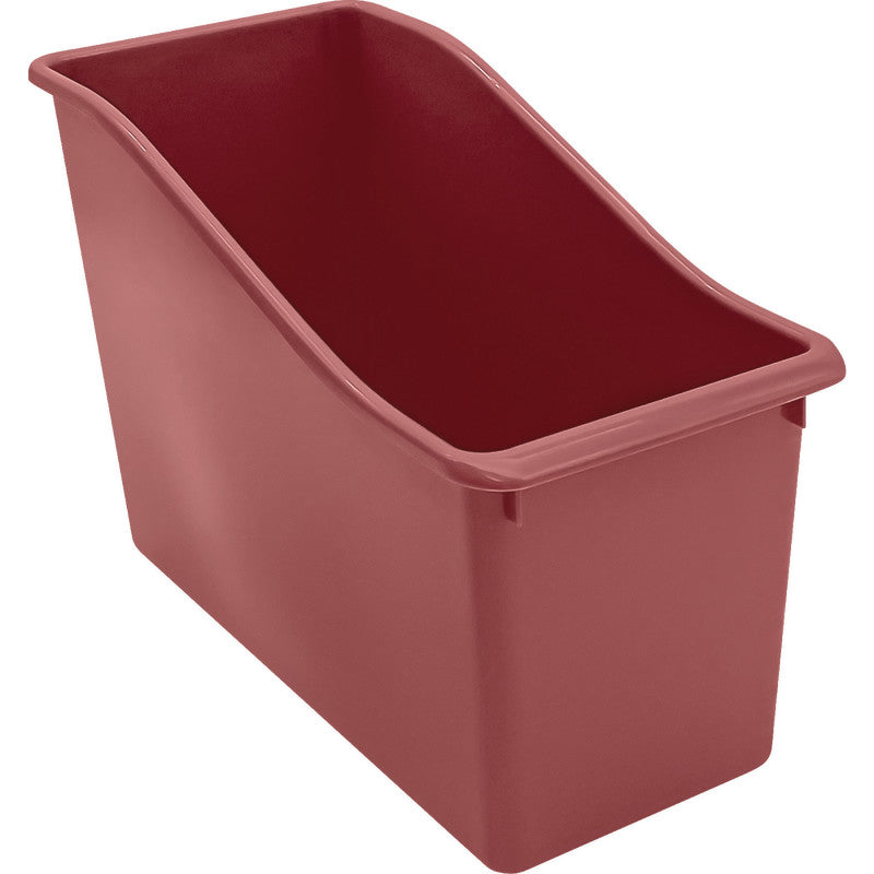 Plastic Book Bin, Deep Rose