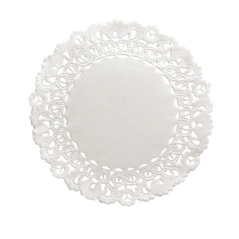 Hygloss Round Paper Doilies  Decorative, White Lace Doilies, Disposable, 8” Diameter, 100 Pack ( HYG10081)