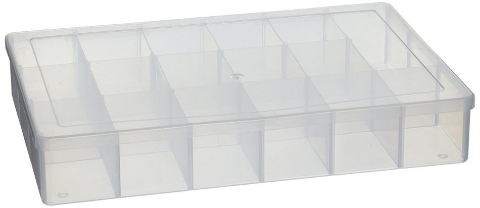 Plastic Bead Organizer - 17 Compartments - 10.75 X 6.6 Inches