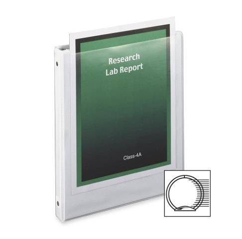 Basic Value ClearVue  Round Ring Binder, 2" White