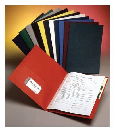 Two Pocket Folder with Prongs 8 1⁄2" x 11" Orange , 25 per box