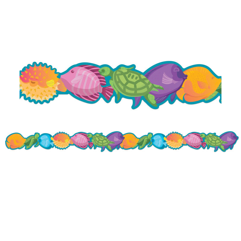 Seas the Day Marine Life Extra Wide Die-Cut Deco Trim&reg;, 37 Feet