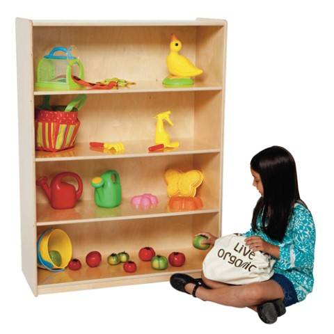 Wood Designs Children's Bookshelf Natural, 48"H, WD-12900