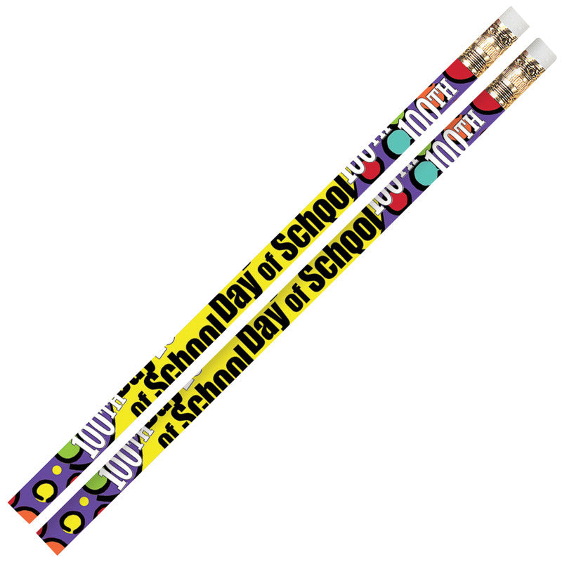 100th Day Of School Motivational Pencils, Pack of 144