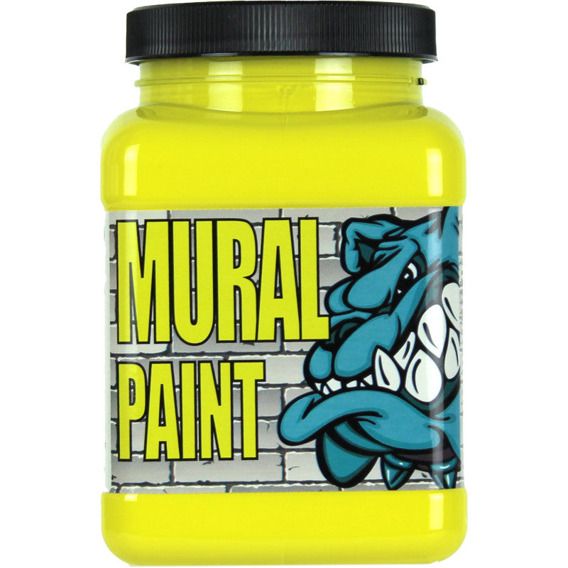 Mural Paint, Pint, Smiley Face (Bright Yellow)