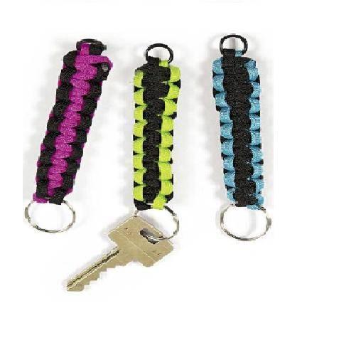 Nylon Paracord Key Chains, 12 Per Pack – Gramco School Supplies