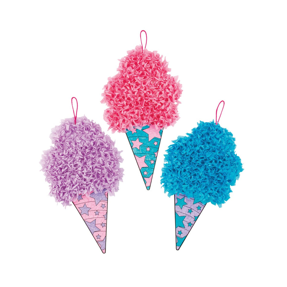 Cotton Candy Tissue Paper Craft Kit - 12 Project Pack
