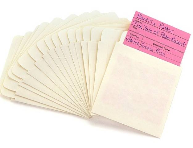 Hygloss, Manila Library Cards 500 pockets