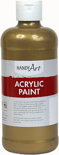 Handy Art Acrylic Metallic Paint 16OZ.