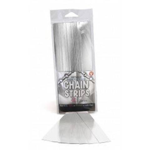 Hygloss Gummed Paper Shape Stick-A-Licks 1/2" by 5" Silver Chain Strips, 1000 Economy Pack (1760)