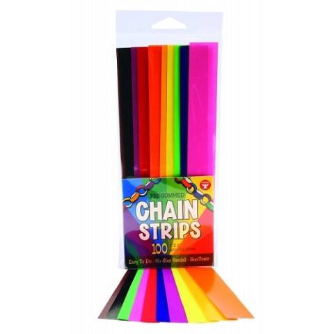 Hygloss Gummed Paper Shape Stick-A-Licks Super Strips 1" by 8", 500 Economy Pack (5620)