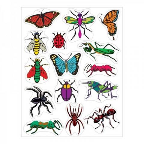 Hygloss Insects Stickers 25 Sheets (1823-1)