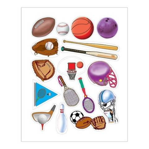 Hygloss Sports Stickers 3 Sheets (1832)