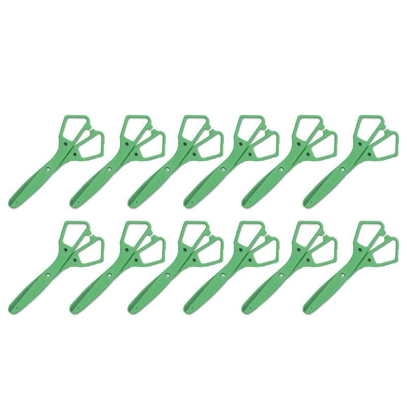 Saf-T-cut&reg; Scissors, 5-1/2" Blunt, Green, Pack of 12