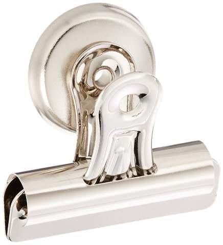 Magnetic Bull Dog Clips, Size  2-1/4-Inch Wide, 1/2-Inch Capacity