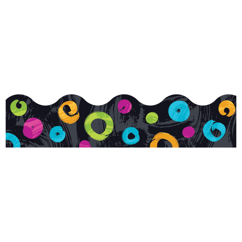 Color Harmony&trade; Swirl Dots on Black Terrific Trimmers&reg;, 39'