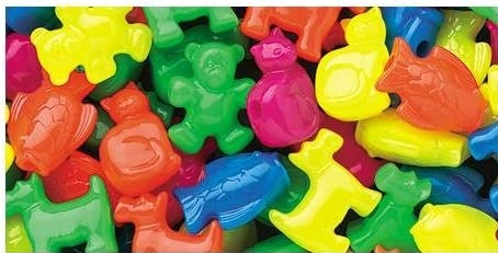 Plastic Novelty Pet Parade  Shaped Beads, 1/4-Pound, Multi Color