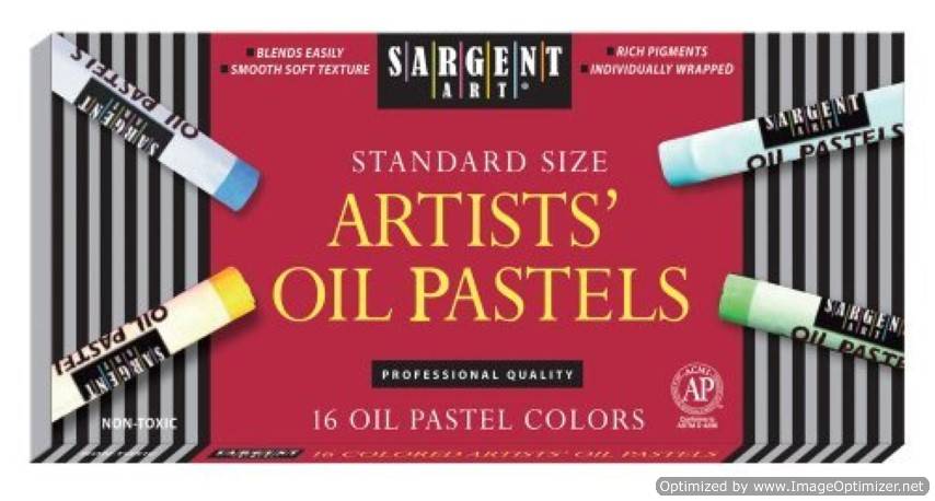 Sargent Art 16 Count Oil Pastels, Assorted  22-2019