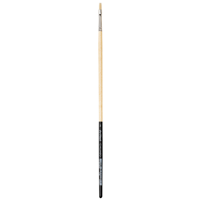 CHUNEO Synthetic Hog Bristle, Oil, Flat, Series 7129, Size 2